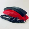 Tradera Fast Telefoni<Bridge Telefon - Retro / Vintage Fast Knapptelefon (Röd/Svart)