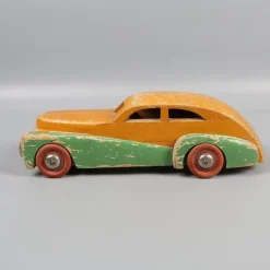 Tradera Brio Leksaksbil I Trä Metall Grön/Beige 1900-talet> Brio & Träleksaker