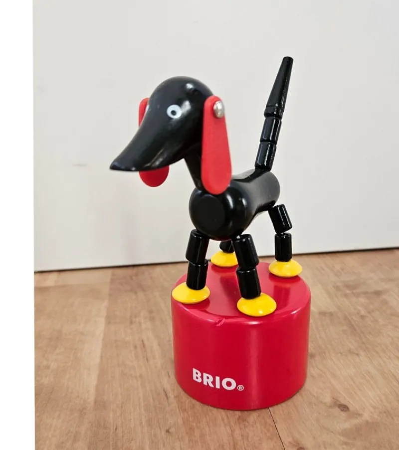 Tradera BRIO Sampo Hund - Träfjäderdocka> Brio & Träleksaker