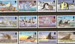 Tradera British Antarctic terr Fåglar Mi 276-87 xx^ Övriga Världen