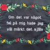 Tradera Broderad bonad från Hyltanna^ Dekorationer