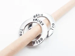 Tradera Budskapsring Antiksilver 25 mm 10 st/förp.^ Smyckestillverkning