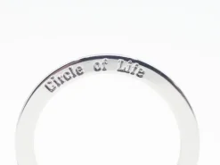 Tradera Budskapsring Antiksilver 48 mm 3 st/förp.^ Smyckestillverkning