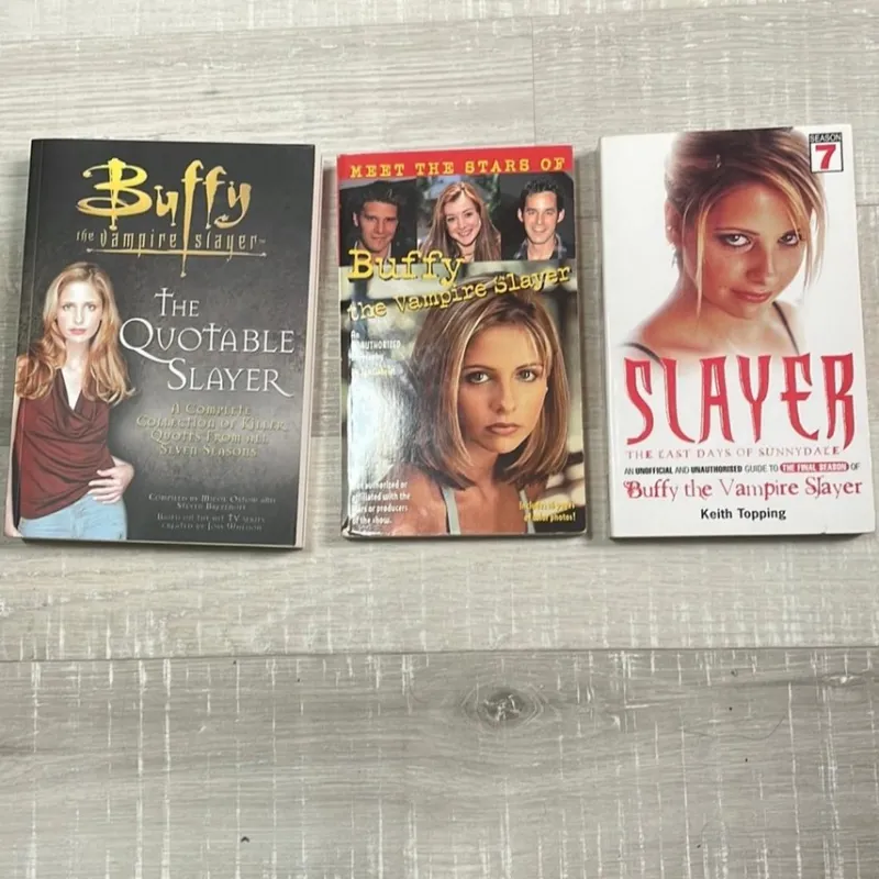 Tradera Buffy the Vampire Slayer-böcker: The Quotable Slayer, Meet the Stars of Buffy> Amerikanska Serier