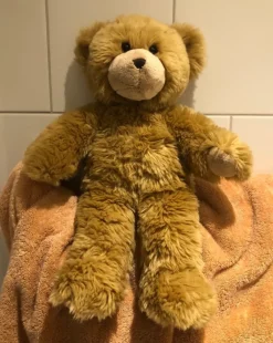 Tradera Nalle- & Teddybjörnar<Build a bear nalle ca 42 cm ljusbrun söt retro klassisk teddybjörn