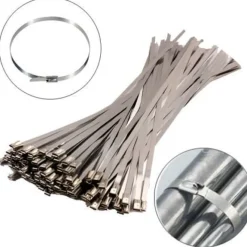 Tradera Buntband i rostfritt stål 55cm, 10-pack, 12mm breda , för tex avgasrör> Övriga Byggartiklar