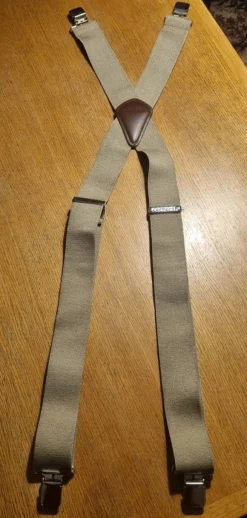 Tradera Carhartt rugged flex elastic beige hängslen 4,5cm breda> Bälten & Skärp
