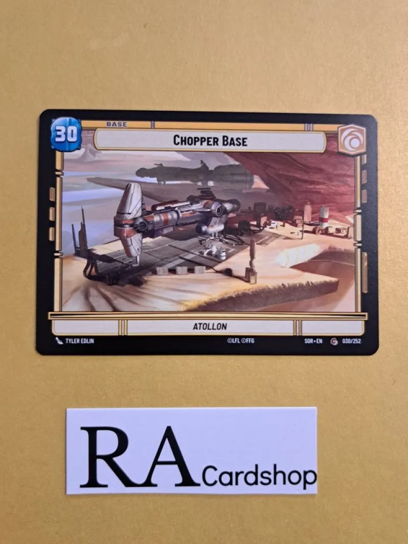 Tradera Star Wars<Chopper Base // Experience Token Common 030/252 Spark of the Rebellion (SOR) Sta