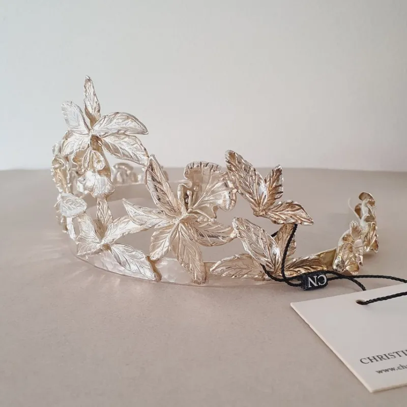 Tradera Hårsmycken & Diadem<Christie Nicolaides Tiara Bröllopstiara Krona Bröllop Silver