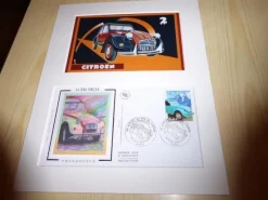 Tradera Mobilia<Citroen 2 CV fotografi & Frankrike FDC med passepartout