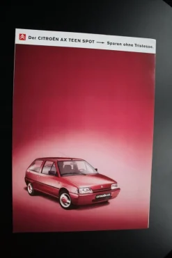 Tradera Citroën AX Teen Spot broschyr, Tyskland> Fordonslitteratur
