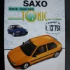 Tradera Citroën Saxo Tonic Serie Spéciale Broschyr, Schweiz> Fordonslitteratur