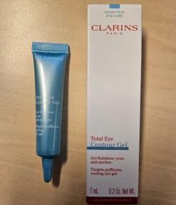 Tradera Ansiktsvård<CLARINS TOTAL EYE CONTOUR GEL 7 ML - NYTT I KARTONG/OANVÄNT/OÖPPNAT!