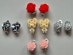 Tradera Örhängen<Clips Clips barnörhängen smycke HJÄRTA VALENTINE **