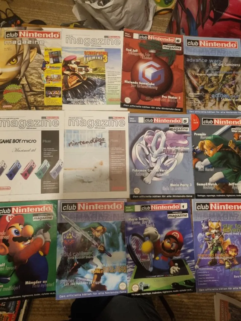 Tradera Litteratur & Merchandise<Club Nintendo magasin - samling