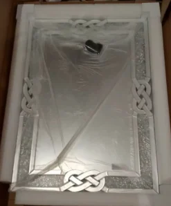 Tradera Smink<100*70cm väggkonstspegel, väggmonterad heminredningsspegel,krossad diamantspegel