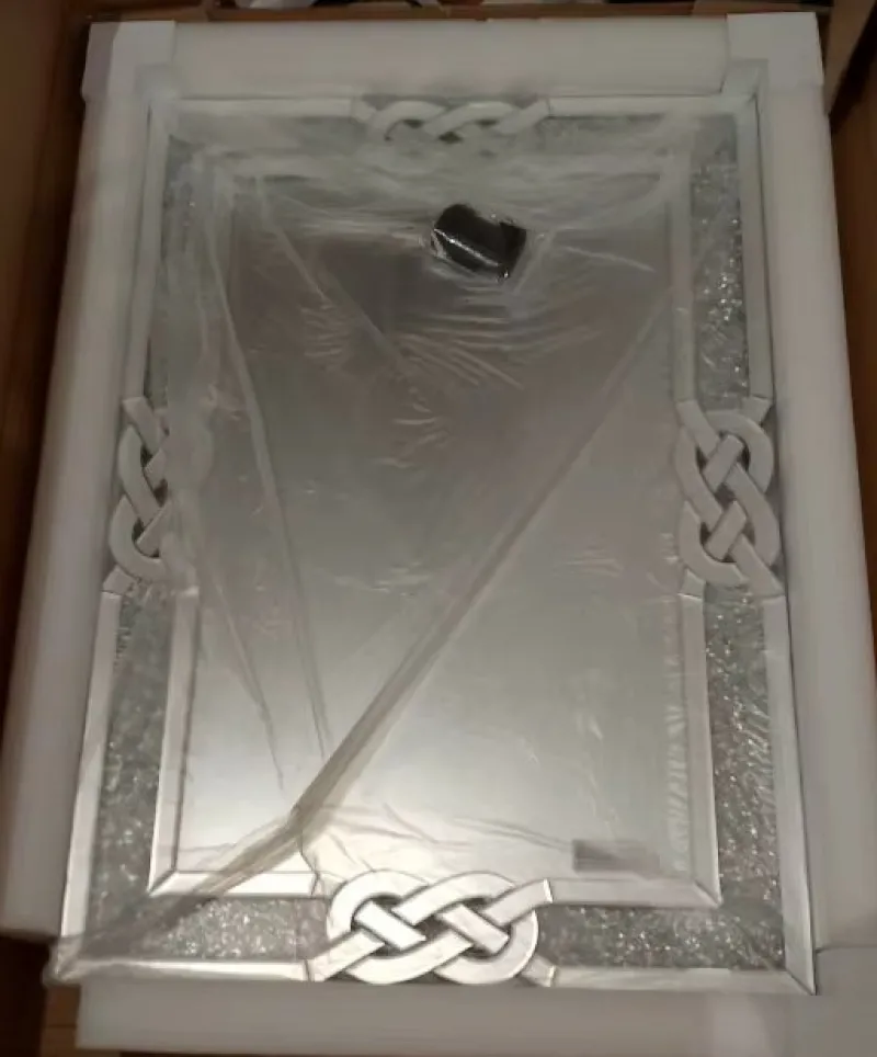 Tradera Smink<100*70cm väggkonstspegel, väggmonterad heminredningsspegel,krossad diamantspegel