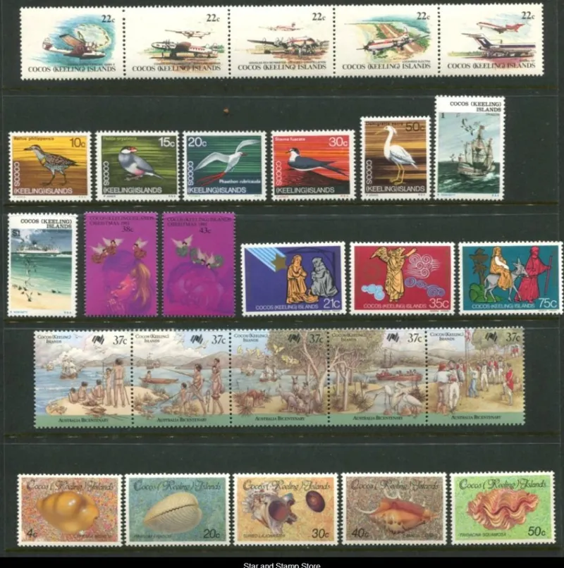 Tradera Cocos Keelings Islands | Bra lot felfria märken | Postfriskt^ Oceanien