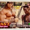 Tradera CONAN 1984 Arnold Schwarzenegger film reportage poster tidningen Okej 1980-tal^ Filmmemorabilia