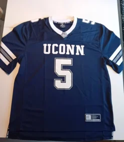 Tradera Amerikansk Fotboll<CONNECTICUT HUSKIES AMERIKANSK FOTBOLL TRÖJA JERSEY NCAA KÖPT I USA