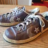 Tradera Herrskor<Converse - läder - brun - st 45