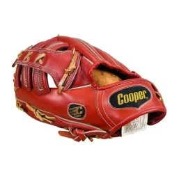 Tradera Baseball<Cooper Rawhide Laced Plockhandske HÖGER Läder Black Diamond Series 750