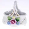 Tradera Copenhagen floral detail porcelain basket-handmade circa 1960s-Weight 35.3g^ Inredningsdetaljer