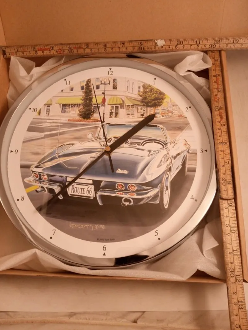 Tradera Corvette Blå Paso Robles klocka 94313^ Klockor Till Hemmet