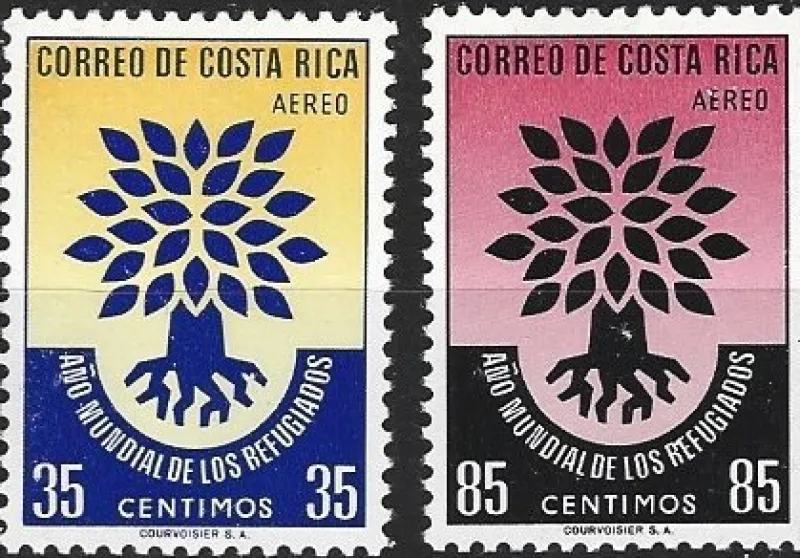 Tradera Costa Rica 196 Internationella Flyktingåret 2v^ Sydamerika & Karibien