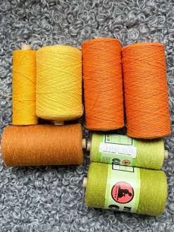 Tradera Cottolin - vävgarn - bomull lin - äldre - 1,3 kg^ Hobbymaterial