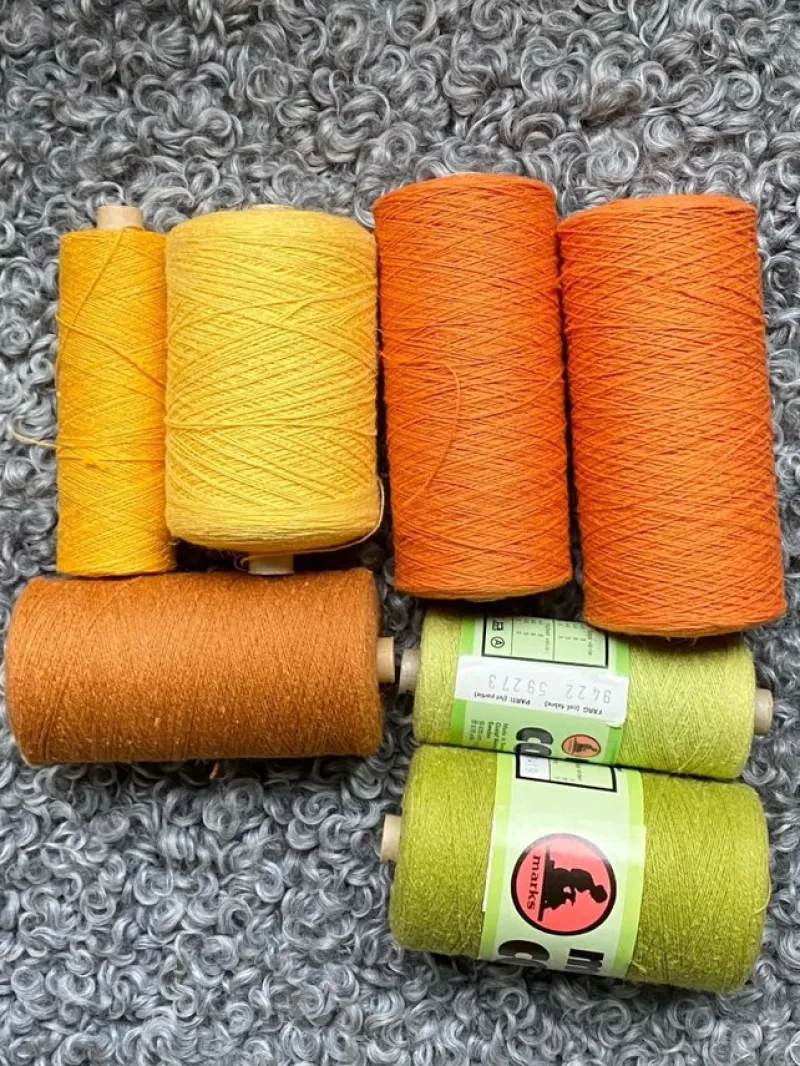 Tradera Cottolin - vävgarn - bomull lin - äldre - 1,3 kg^ Hobbymaterial