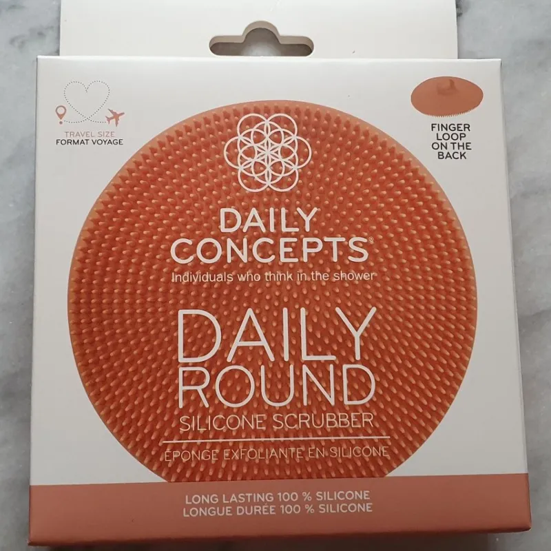 Tradera Hudvård<Daily concepts Round silicone scrubber OANVÄND!