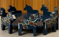 Tradera DALAHÄST BRÖDKORG DALAHEMSLÖJD^ Dalahästar