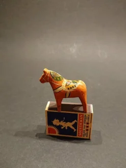 Tradera Dalahäst MINI KARL HVIT 1940 PÄRLA!^ Dalahästar