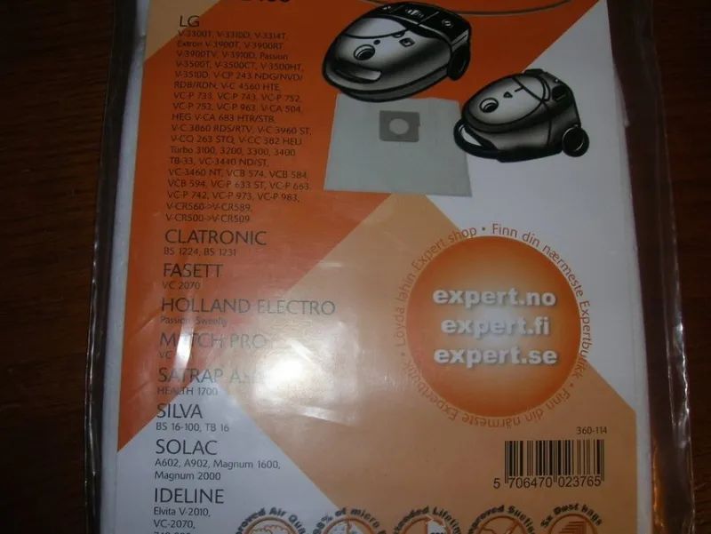 Tradera Dammsugarpåsar 2400 LG, Fasett, Ideline mfl 2-pack^ Hushållsmaskiner