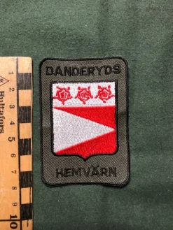 Tradera Militära Samlarsaker<Danderyds Hemvärn Tygmärke