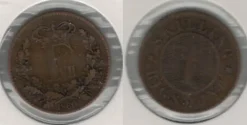 Tradera Danmark 1 skilling 1860^ Utländska Mynt
