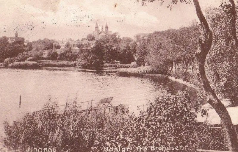 Tradera Nordiska Länder<DANMARK. VIBORG. Udsigt fra Brohuset