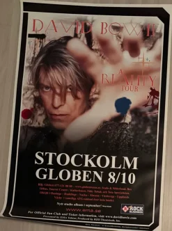 Tradera David Bowie Reality Tour 2003 - Turne Affisch^ Musikposters