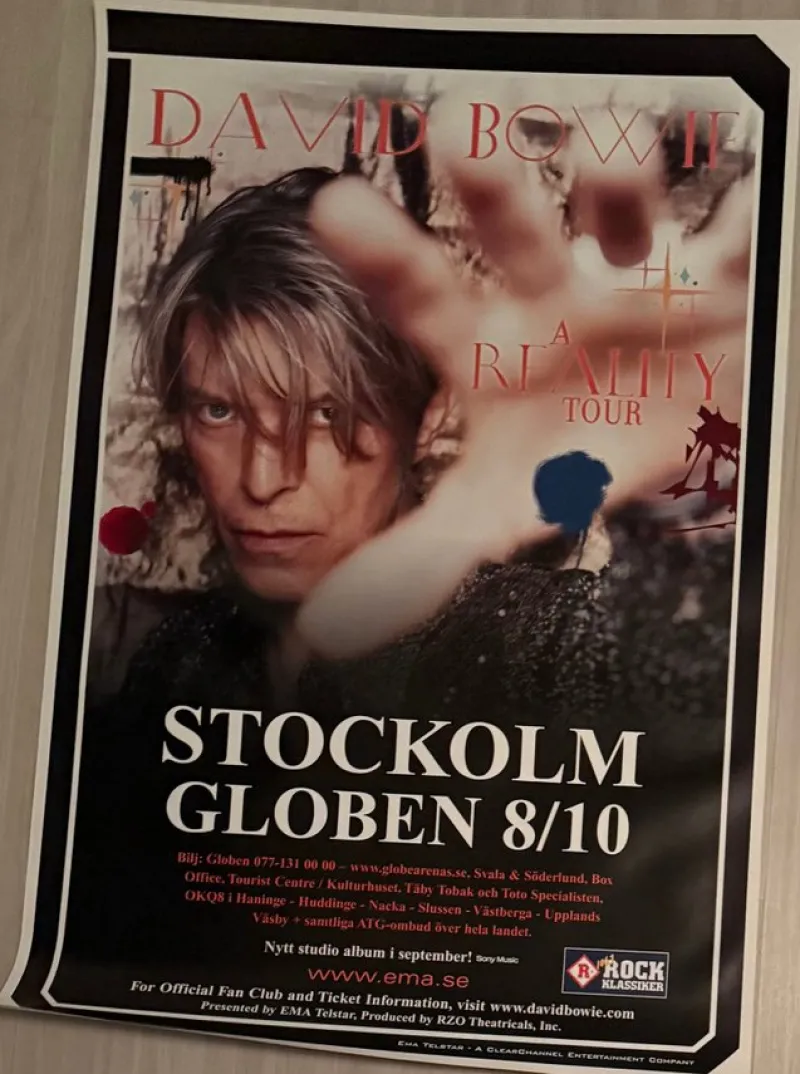 Tradera David Bowie Reality Tour 2003 - Turne Affisch^ Musikposters