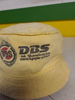 Tradera Reklamprylar<DBS reklam solhatt med Norsk text