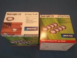 Tradera Däck-light led 2 x 8-set. Oanvända.> Belysning & Armaturer