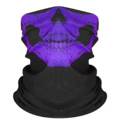 Tradera Dödskallemask - Lila - Scarf - Bandana - Halsduk - Skidmask^ Maskeradkläder