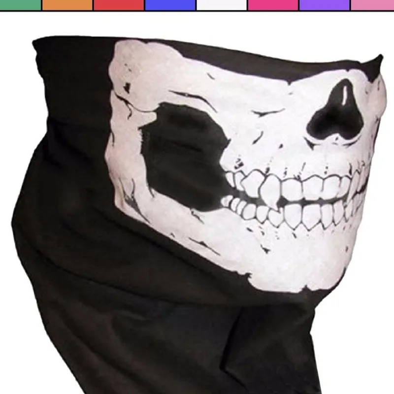 Tradera Dödskallemask - Paintball - Scarf - Bandana - Halsduk - Skidmask^ Maskeradkläder