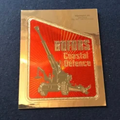 Tradera Militära Samlarsaker<Dekal Bofors Costal Defence