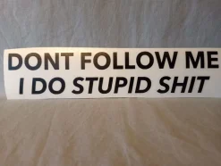 Tradera Klistermärken & Stickers<Dekal med texten