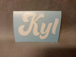 Tradera Klistermärken & Stickers<Dekal med texten