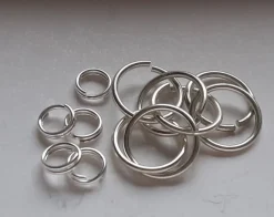 Tradera Detaljer i 925 sterling silver : öppna ringar + splitringar / Silverdetaljer^ Smyckestillverkning