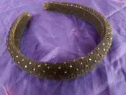 Tradera Diadem Flapper SVART guldprick Storlek 56/60> Håraccessoarer