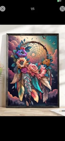 Tradera Diamantmålning Drömfångare^ Hobbymaterial